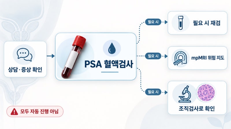 전립선암 검사, 혈액검사 수치가 높을 때 재검부터 확인할 것