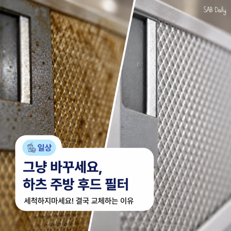 후드필터 세척 이제 그만! 하츠 HAATZ 주방후드필터 교체 후기