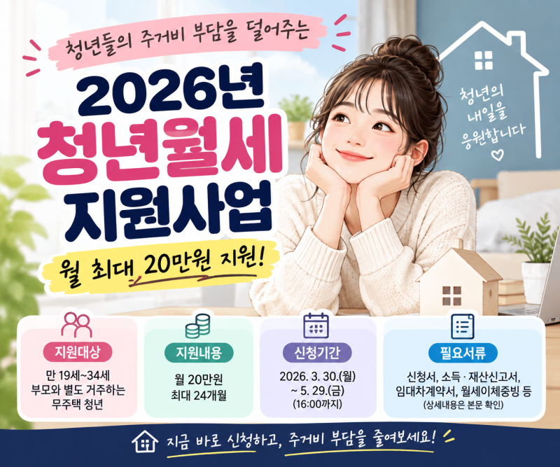청년월세지원사업, 결과 발표, 당첨^^
