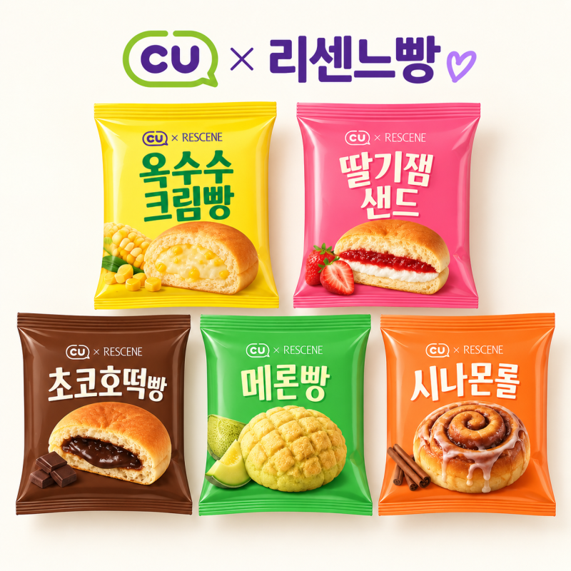 CU 리센느빵 가격 종류 출시일 포토카드까지 편의점 신상 총정리