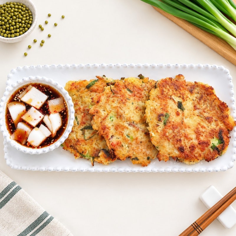 녹두전 레시피! "바삭한 반죽 비법은?" 녹두 빈대떡 만들기