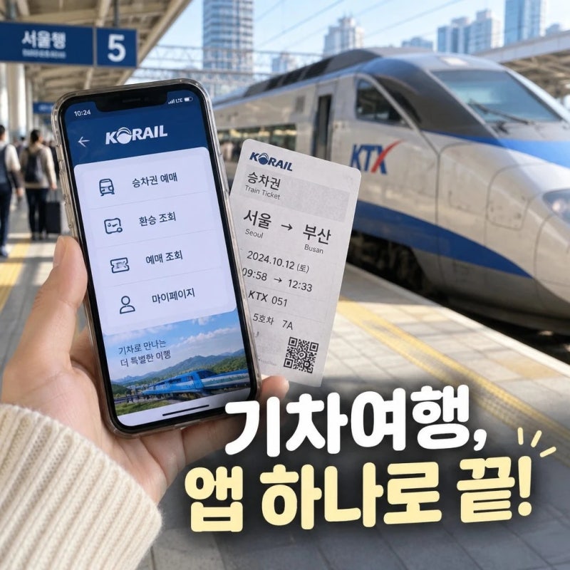 기차표 예매부터 환승까지 여행 앱 활용법
