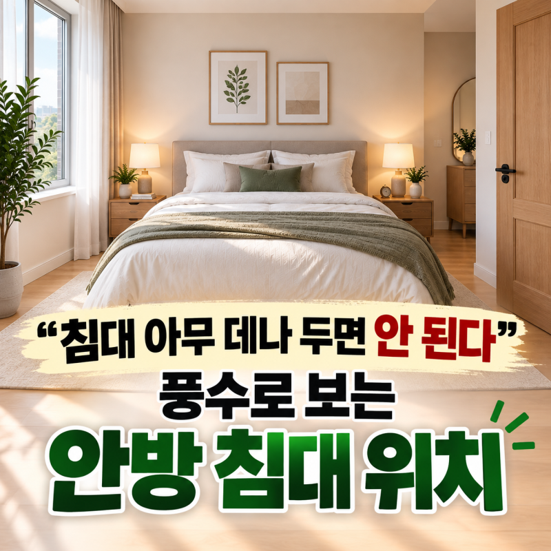 풍수지리로 보는 안방 침대 위치 머리 방향 배치