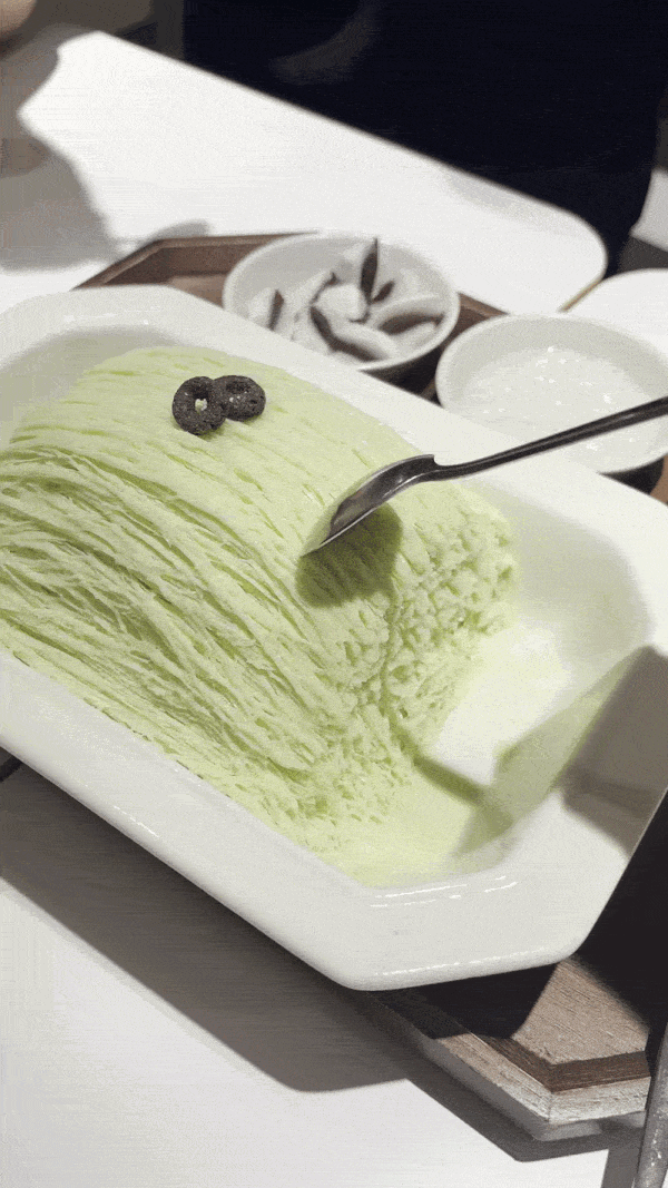 부산 기장 카페 사실빙 메론 실타래빙수 처음 먹어본 후기