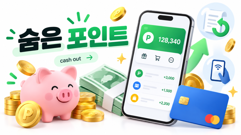 포인트 현금화 총정리, 잠자고 있는 카드포인트부터 정부 환급금·Npay·OK캐쉬백까지