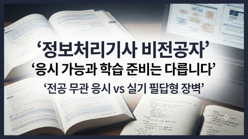 비전공자의 정보처리기사 준비, 응시 가능과 학습 준비는 다릅니다