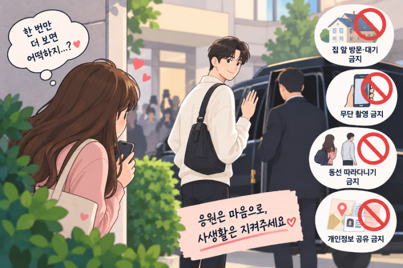 변우석 사생활 침해 논란, 집 앞에서 기다리는 것도 처벌될까?