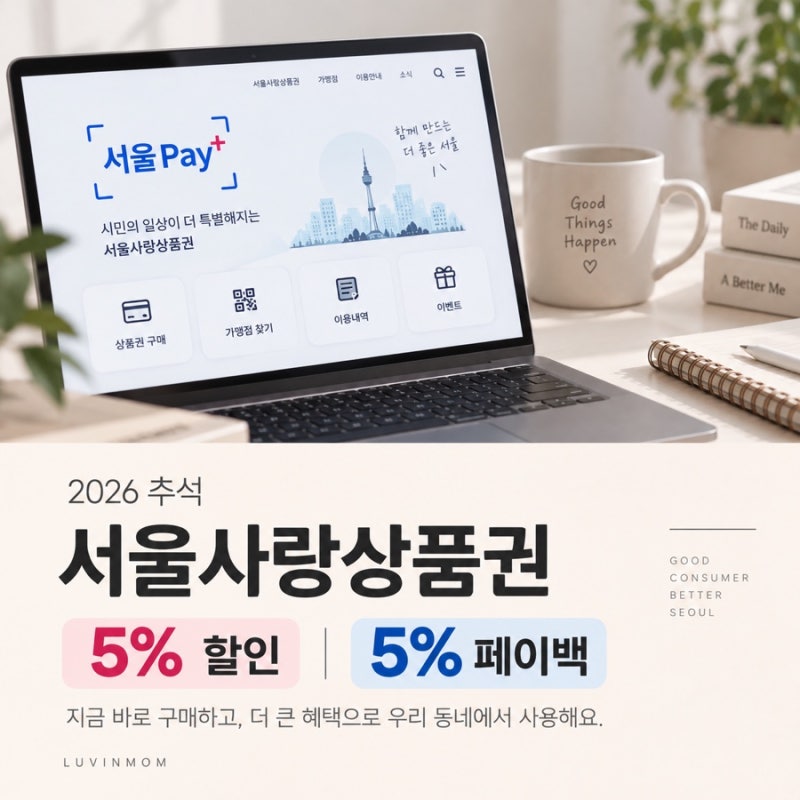 2026 서울사랑상품권 사용처 총정리｜5% 할인에 페이백까지 받는 방법