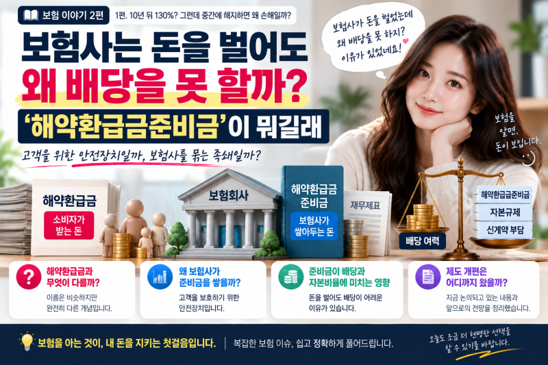 보험사는 돈을 벌어도 왜 배당을 못 할까? ‘해약환급금준비금’이 뭐길래