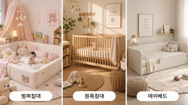 범퍼침대 vs 원목침대 vs 데이베드, 아이침대비교, 결국 저희가 고른 건