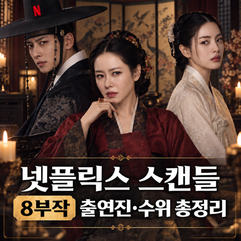 넷플릭스 스캔들 몇부작? 손예진·지창욱·나나 출연진과 수위·원작 총정리