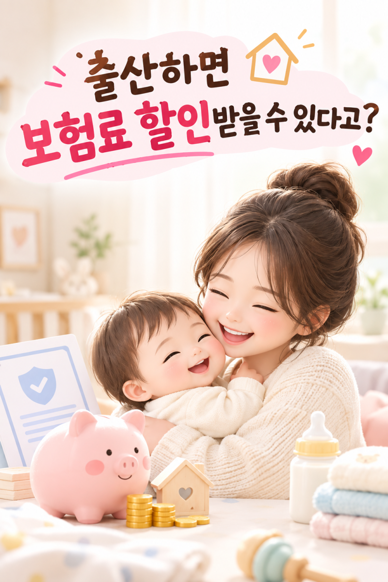 출산하면 보험료 할인받을 수 있다고? 2026년 육아맘이라면 꼭 확인하세요
