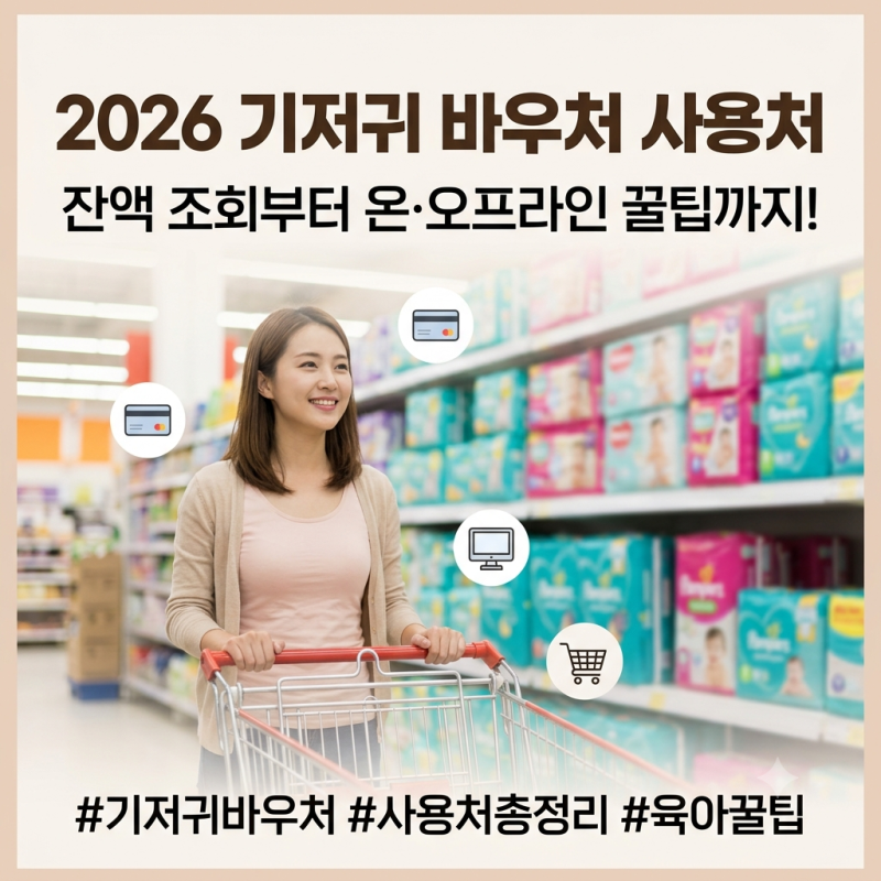 정부지원 기저귀 바우처 사용처 어디일까? 결제 수단별 실전 사용 가이드