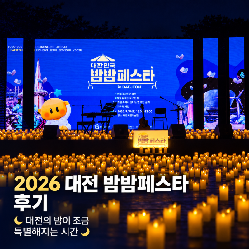 2026 Daejeon Bambam Festa Review: Night Opening of Daejeon Museum of Art and Candlelight Concert