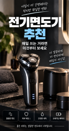 전기면도기 추천｜매일 쓰는 거라면 이것부터 보세요