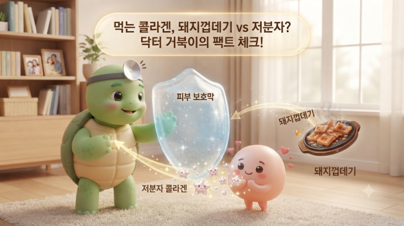 돼지껍데기 먹는다고 피부 안 탱탱해집니다! 99%가 속고 있는 '콜라겐'의 진짜 실체