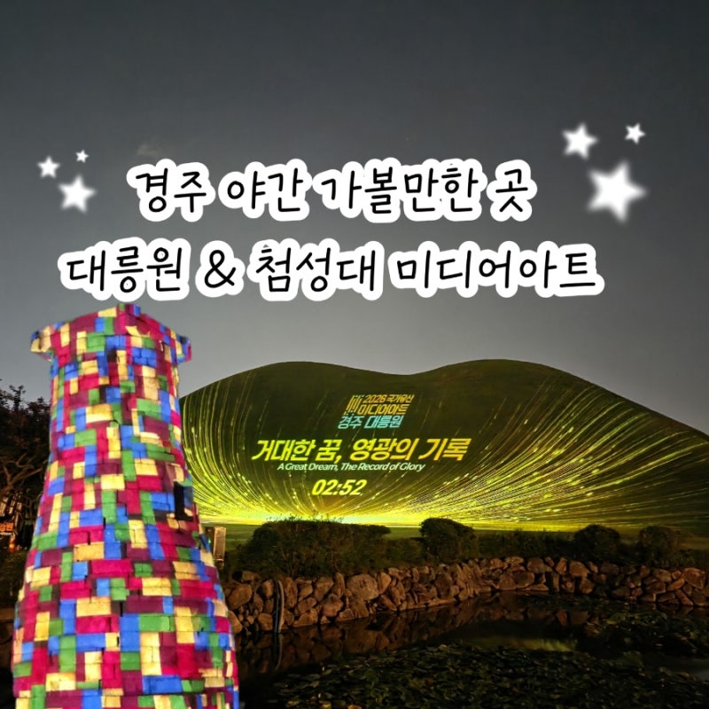 2026 국가유산 대릉원&첨성대 미디어아트  행사 기간 시간 무료 관람 | 경주 야간 가볼만한곳 ....