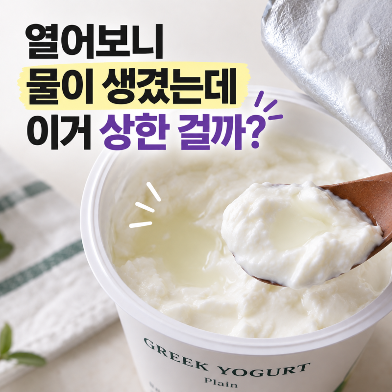 미개봉 그릭요거트 소비기한 지나면? 이틀 지난 걸 열어봤더니