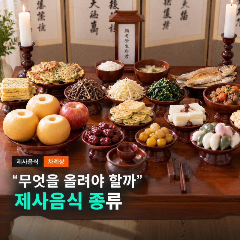 제사음식 종류, 상에 올리는 음식들을 한눈에 정리했어요 제사상 차리는 음식