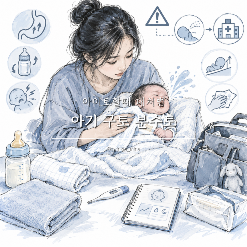 아기 구토 신생아 분수토 신생아토 원인 아이토할때 대처법
