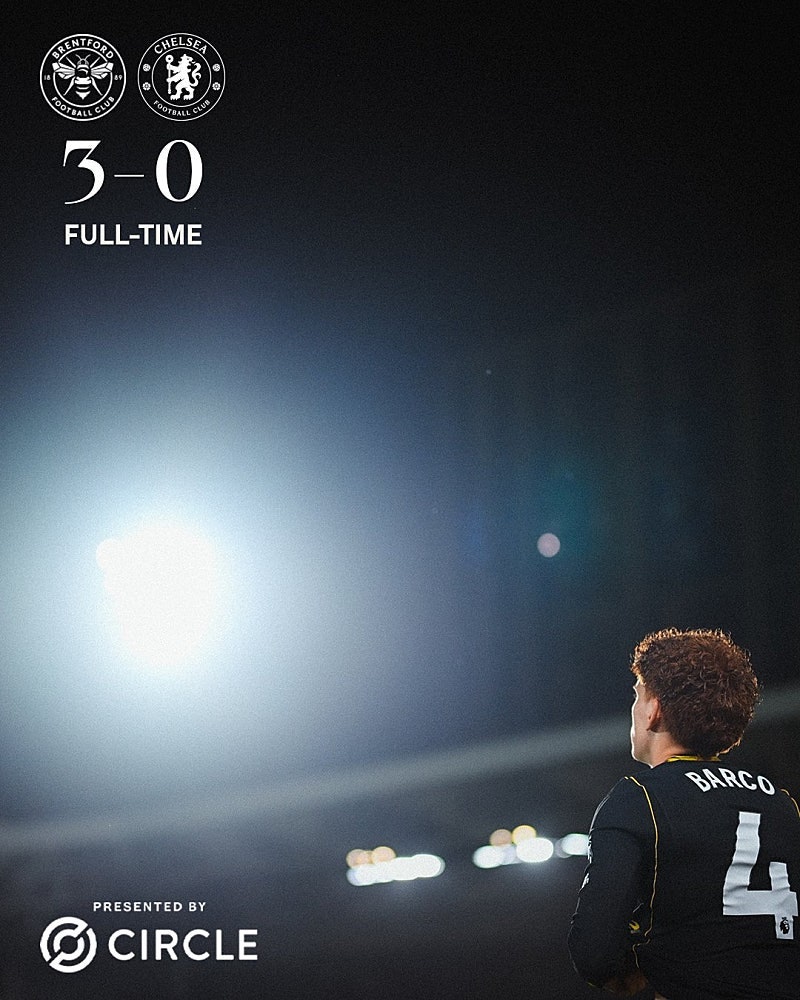 [EPL 5R 오피셜] 첼시, 브렌트퍼드전 0-3 완패: 리스 제임스·주앙 페드루의 공백, 무너진 뒷공간....