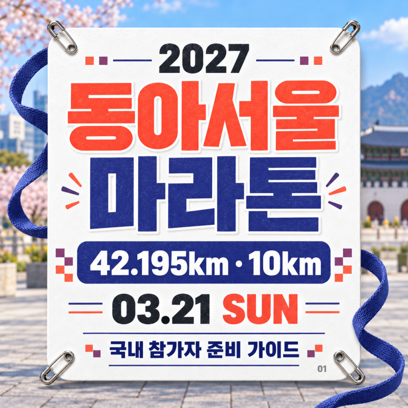 2027 동아서울마라톤 일정·접수 마감·참가비와 준비 체크