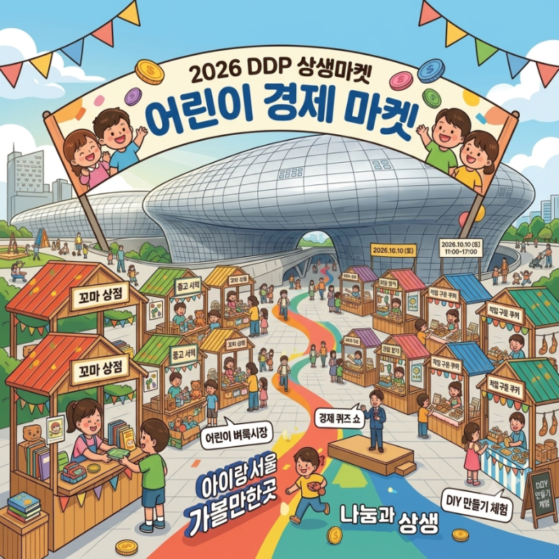 아이랑 서울 가볼만한곳 2026 DDP 상생마켓 어린이 경제 마켓 일정&신청