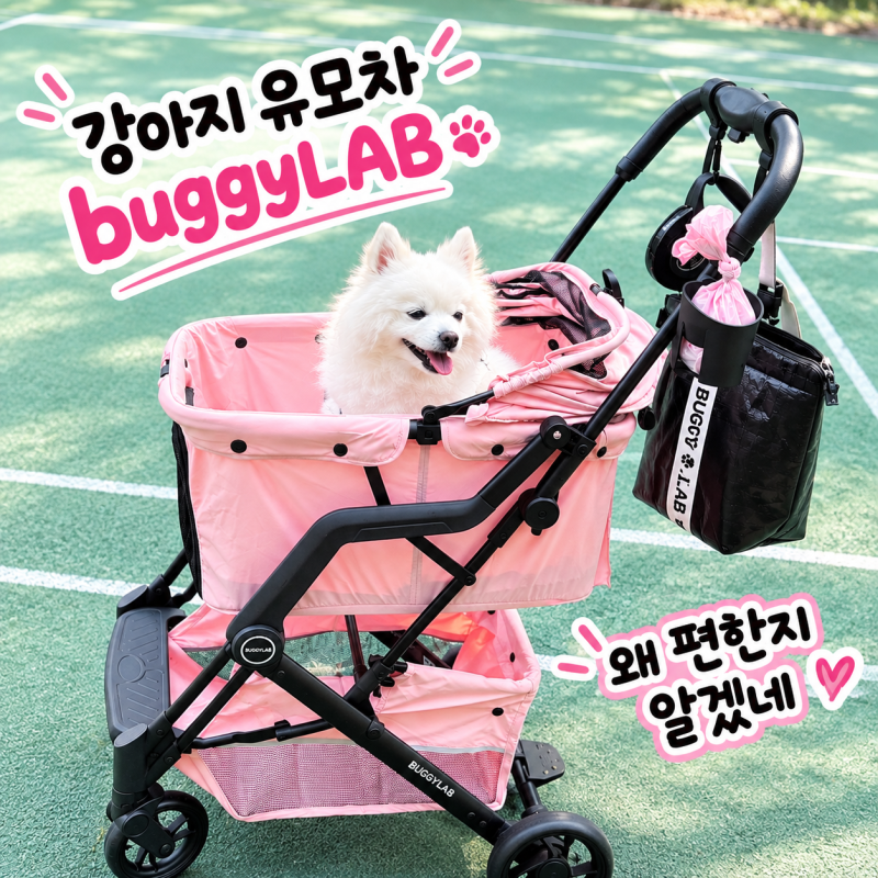 강아지유모차 버기랩 일체형 개모차 이렇게 가볍다고?