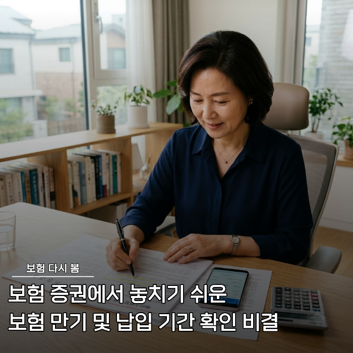 보험 증권에서 놓치기 쉬운 보험 만기 및 납입 기간 확인 비결