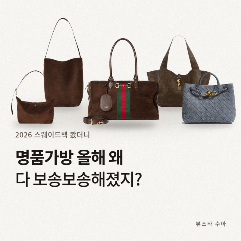 명품가방 가죽 말고 스웨이드가방? 미우미우·구찌·보테가베네타·더로우