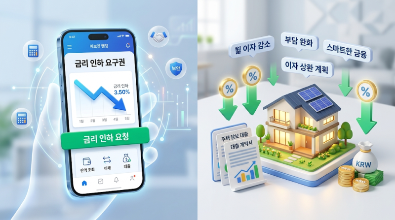 금리인하요구권 신청 조건 은행별 수용률 절감 이자 총정리