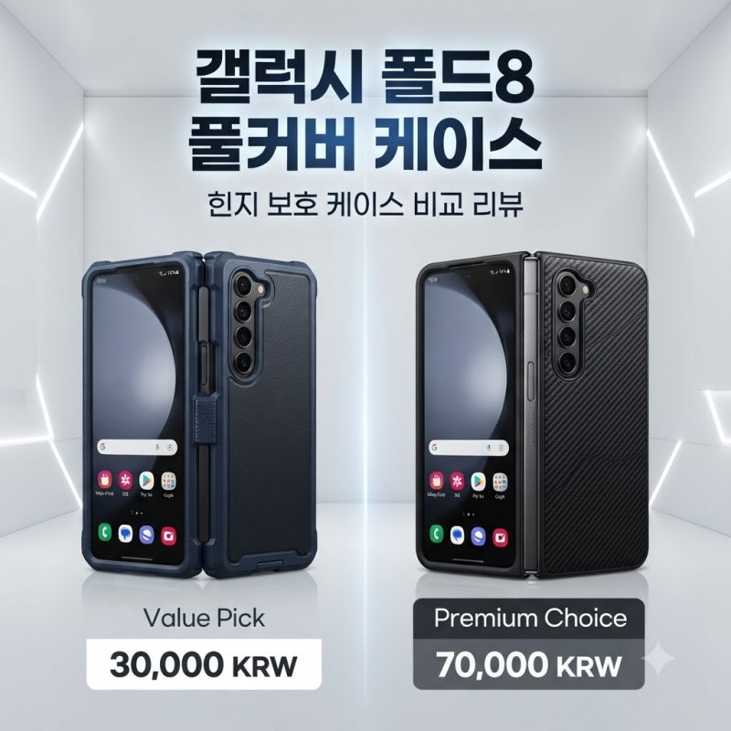 폴드8 울트라 맥세이프 힌지보호 케이스 3만원대와 7만원대 차이는 어디에 있을까