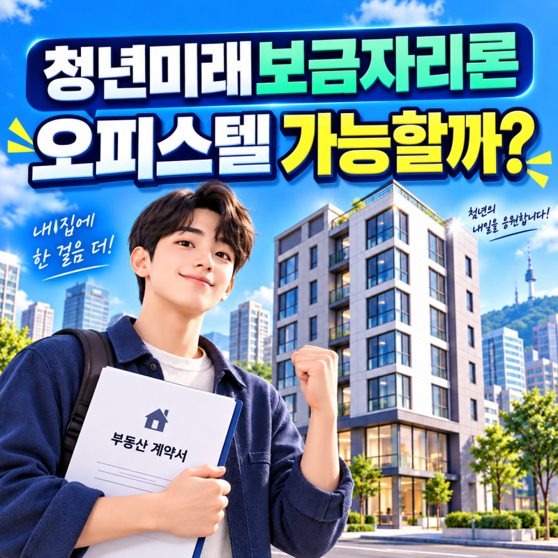 청년미래보금자리론 오피스텔 가능할까? 아파트·생애최초·실거주·LTV 조건