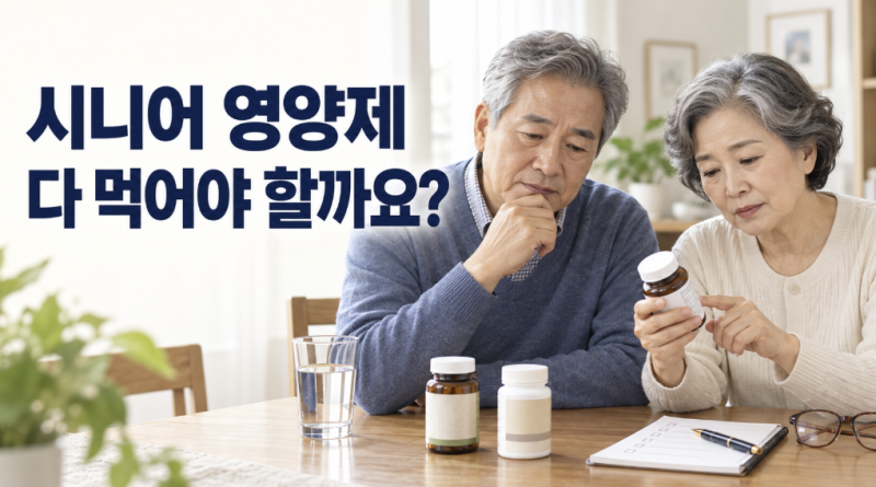 시니어 영양제 추천｜오메가3·커큐민·피크노제놀, 모두 먹어야 할까요?