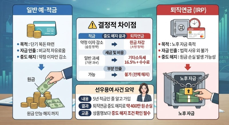 적금인 줄 알았는데 '400만 원' 손실? 선우용여 퇴직연금 사건으로 알아보는 적금과 IRP의 차이....