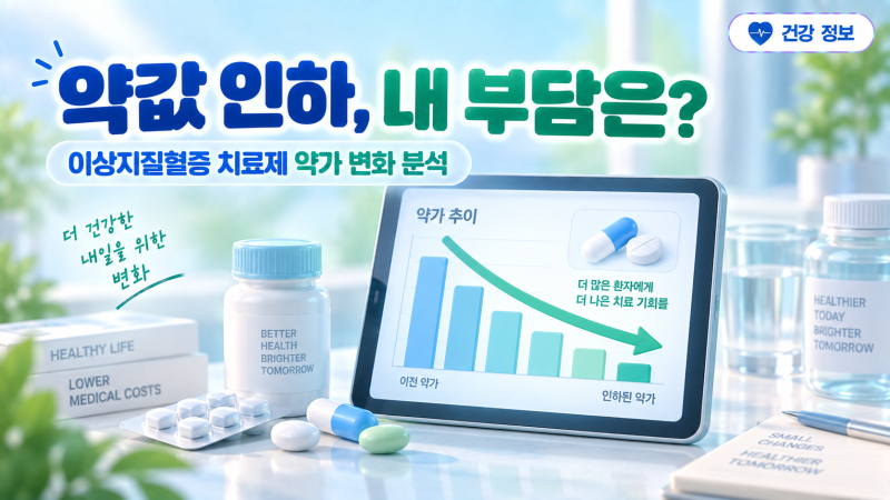 고혈압·고지혈증 약값 인하 소식: 내 약값은 어떻게 달라질까?