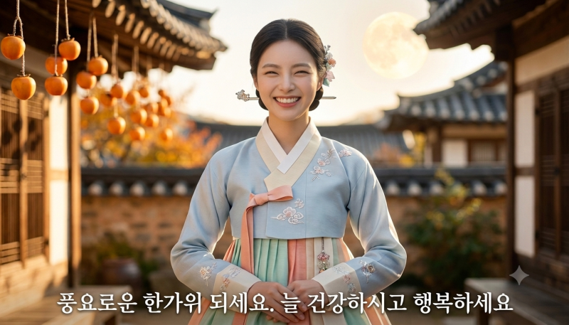 AI 추석 카드 만들기｜스마트폰으로 내 사진이 말하는 한가위 인사 영상 만들기