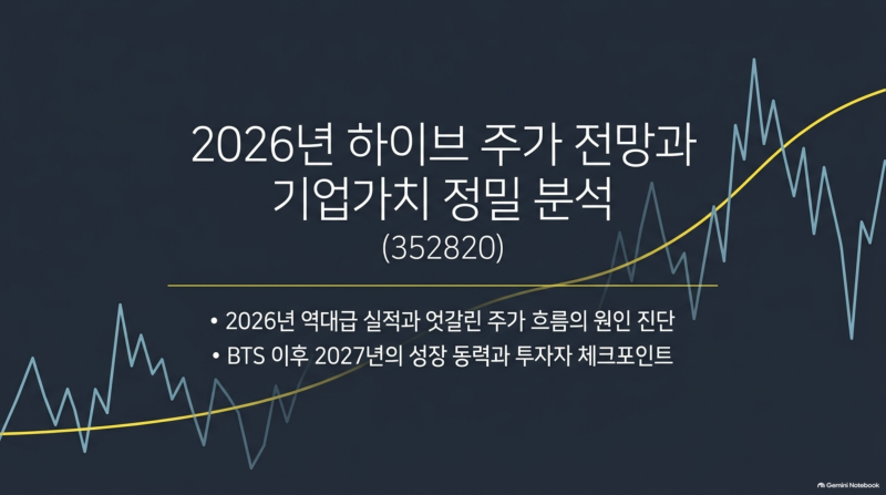 하이브 (352820) 주가 전망 — 역대급 실적인데 왜 주가는 내려갔을까?