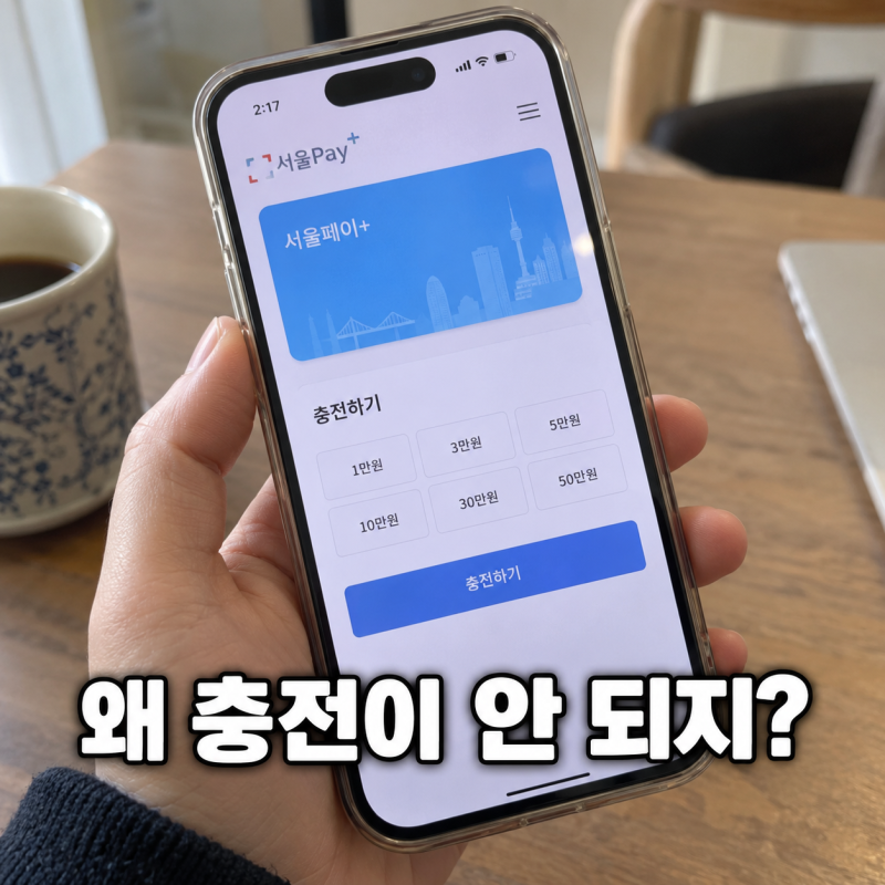 서울페이 충전하려는데 안 보인다?…그냥 잔액 넣는 방식이 아닙니다