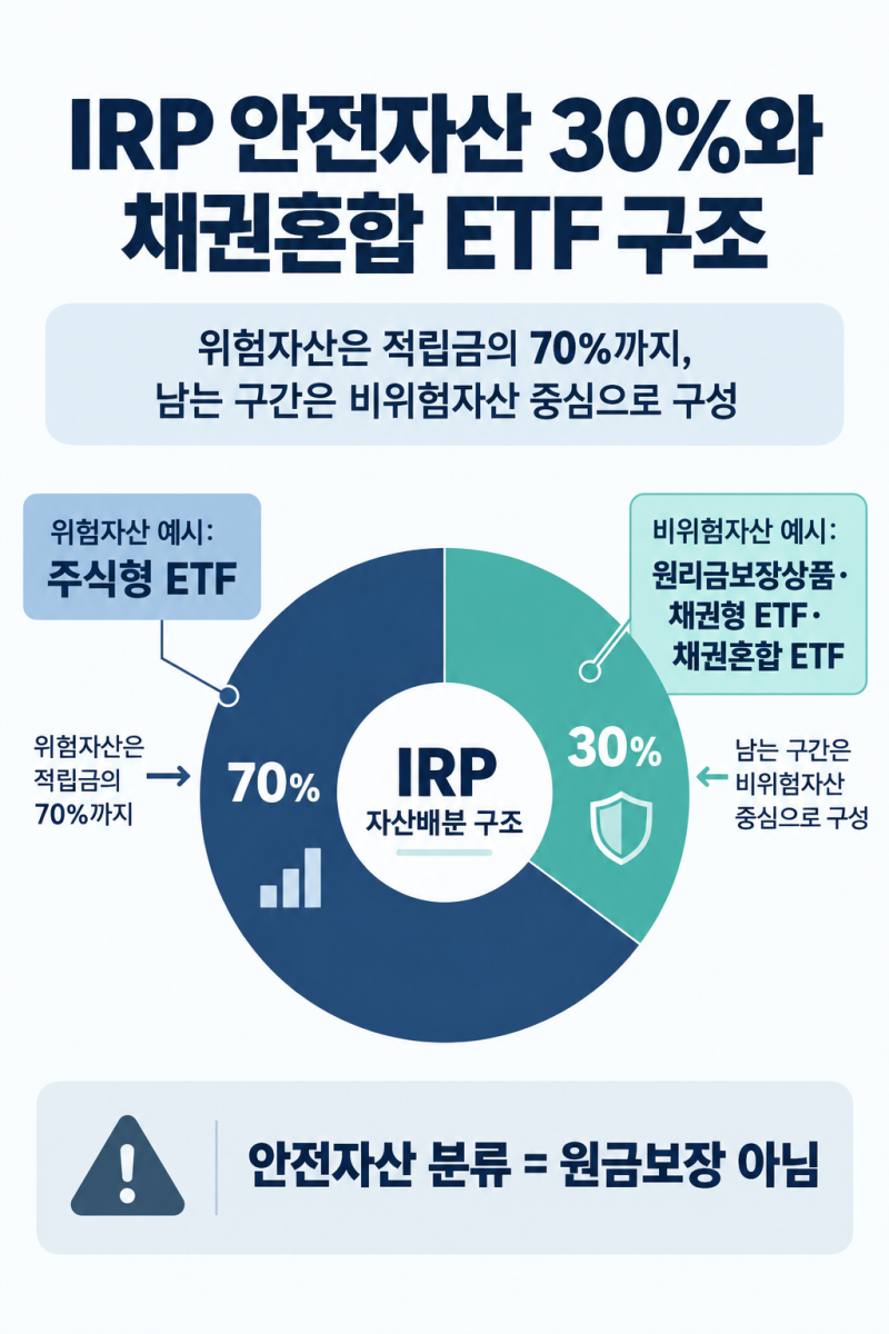IRP 안전자산 30% 채권혼합 ETF 추천과 고르는 기준