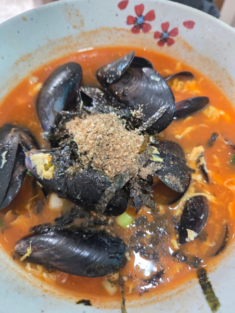 [양양]하조대맛집 홍합가득 장칼국수 하조대국수