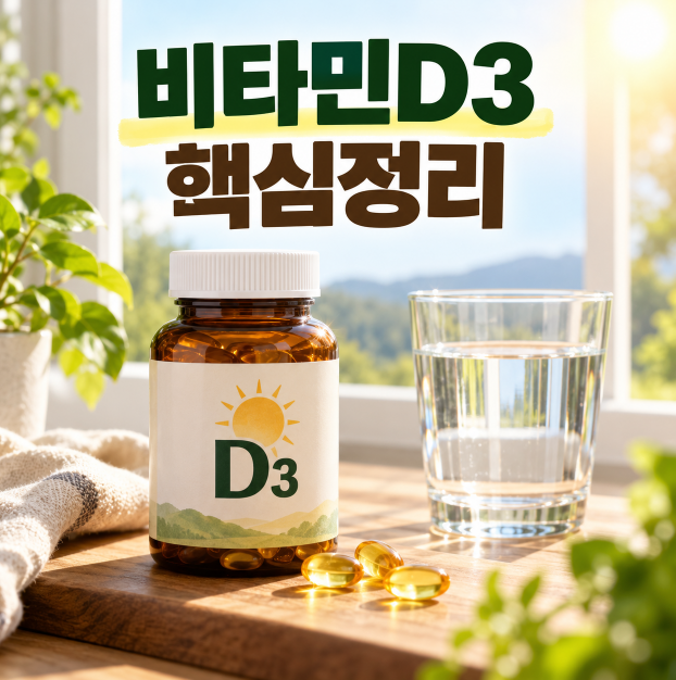 10초 핵심 요약: 비타민D3 효능, 주요 정보 총정리