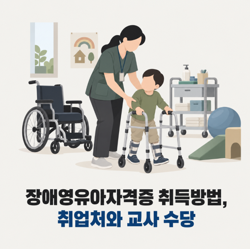 장애영유아보육교사 자격증 취득방법, 취업처와 교사 수당 알아보기