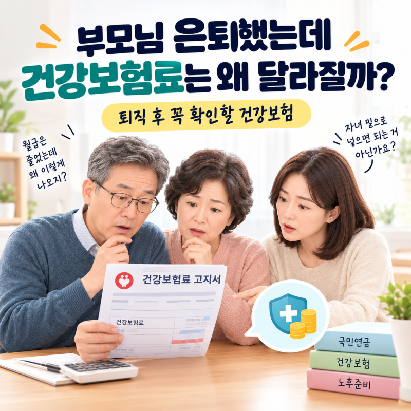 부모님 건강보험료, 은퇴 후에는 왜 달라질까?