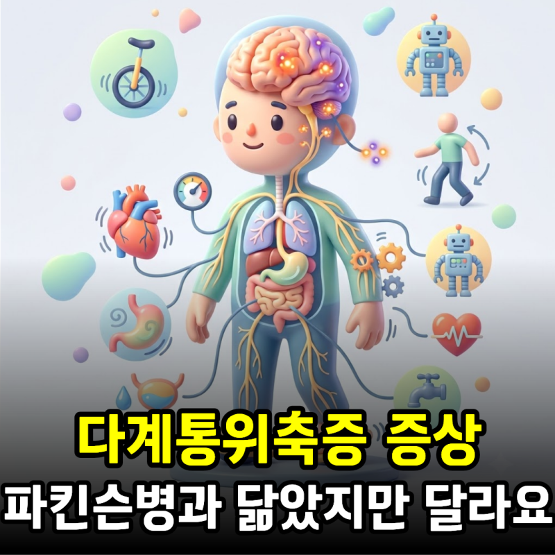 다계통위축증 증상과 원인, 파킨슨병과 닮았지만 시작점이 다르다