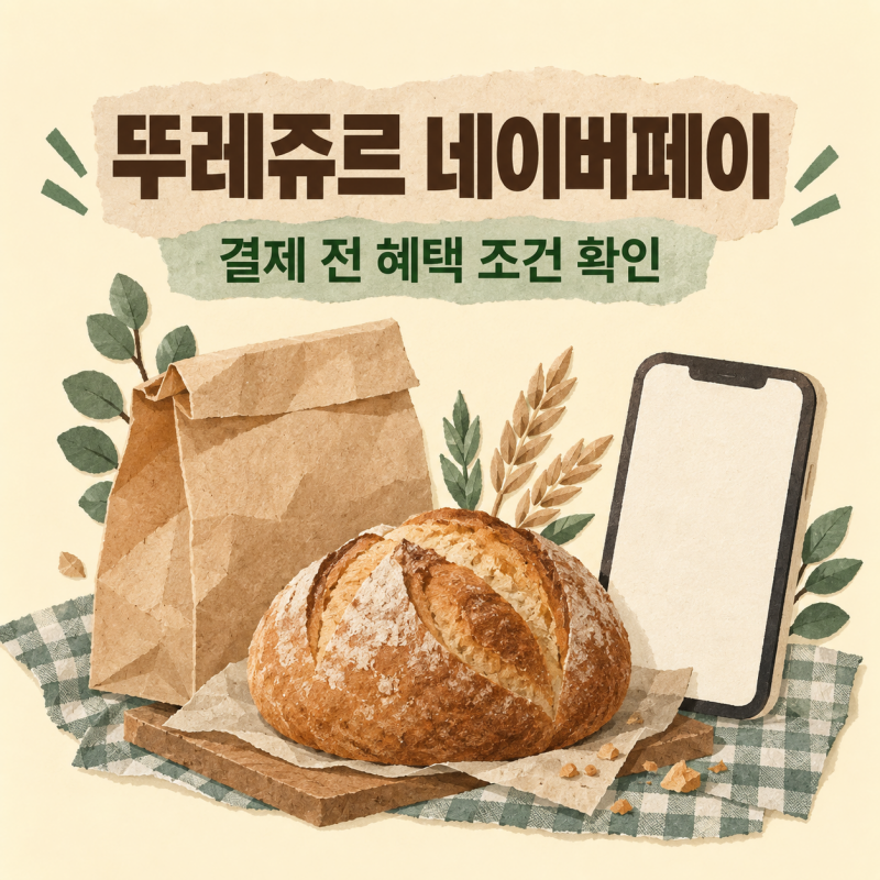 뚜레쥬르 네이버페이 혜택 조건과 결제 전 확인 방법