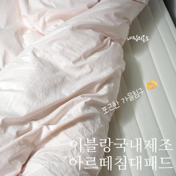 가을 침구정리 이블랑 국내제조 아르떼 알러지케어 침대패드