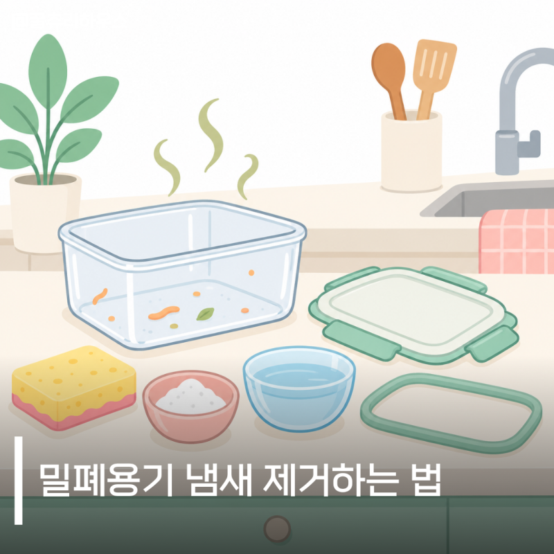 밀폐용기 냄새 제거하는 법 냄새 배었을 때 베이킹소다 식초 어떻게 써야 할까?