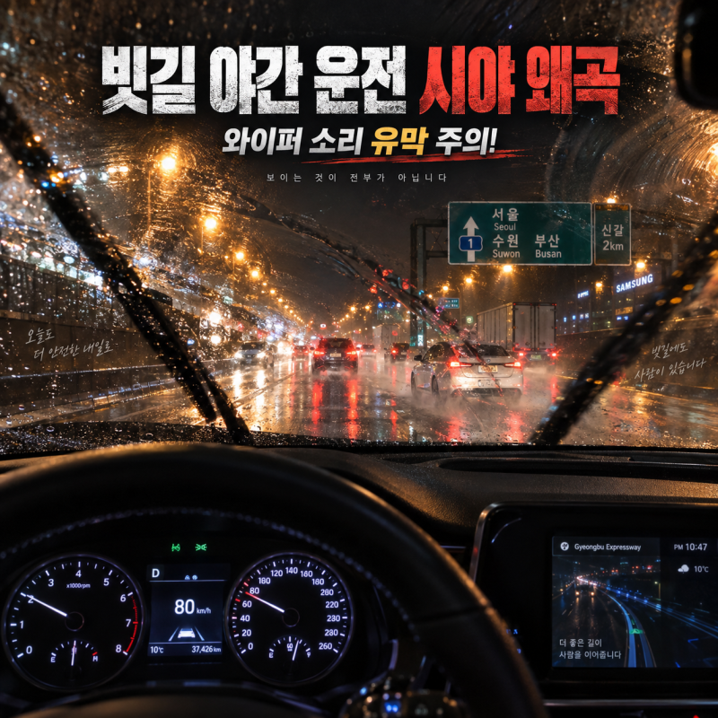 자동차 유막제거, 밤길 와이퍼 덜덜거림에 질려 워셔액부터 바꿨죠