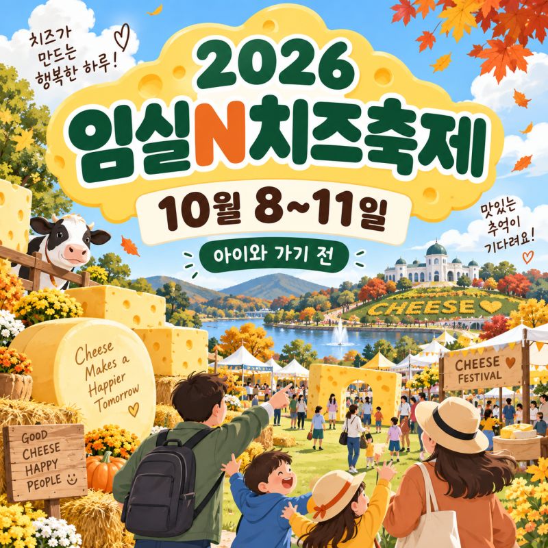 2026 임실N치즈축제 일정 10월 8~11일｜장소·주차·아이와 가기 전 체크